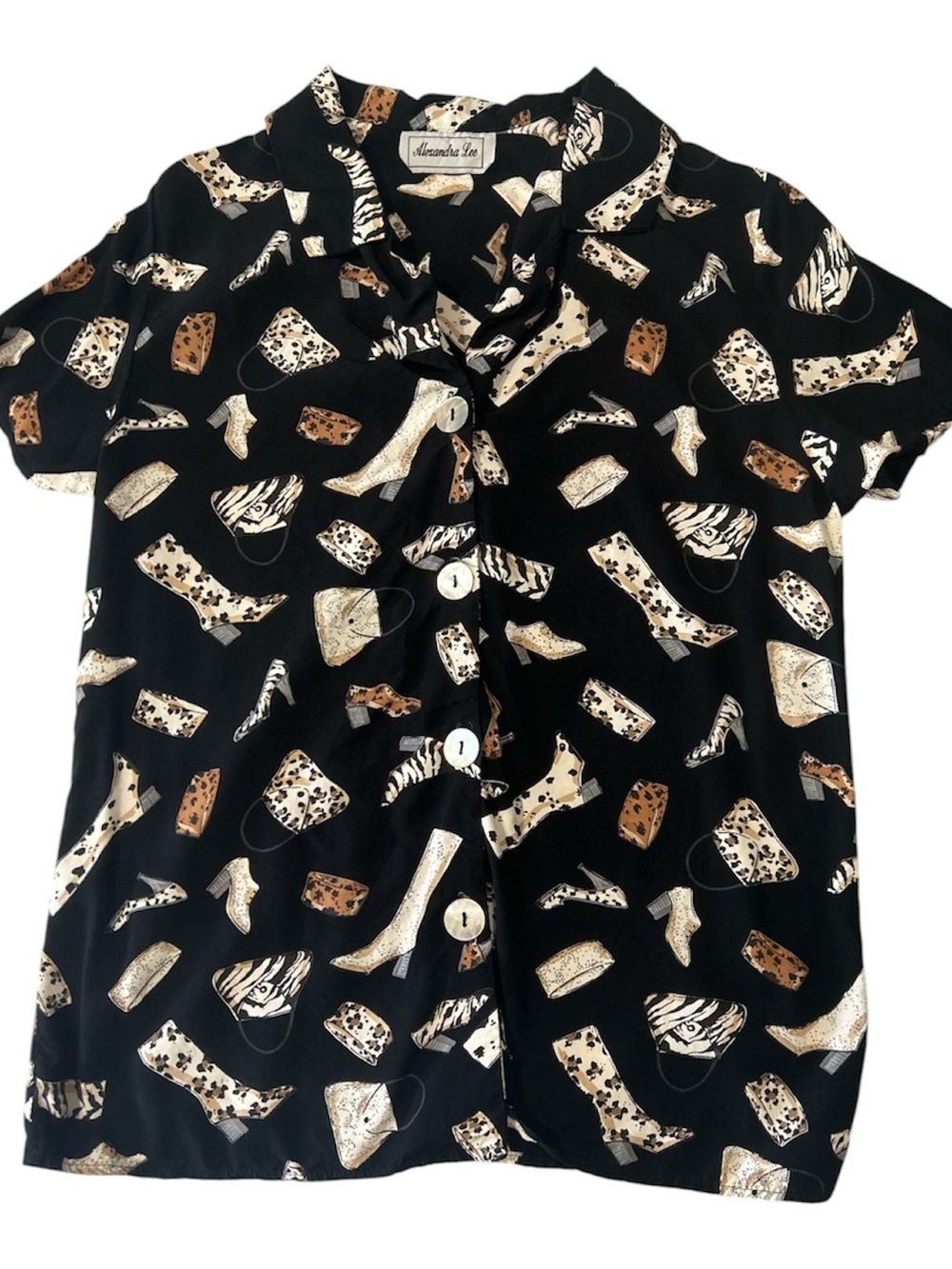 Vintage Shoes Buttoned Down Shirt